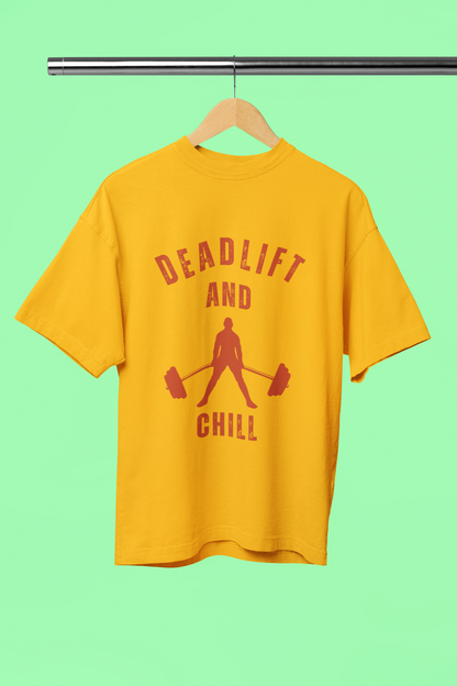 DEADLIFTS classic oversized UNISEX premium pure cotton T-shirt