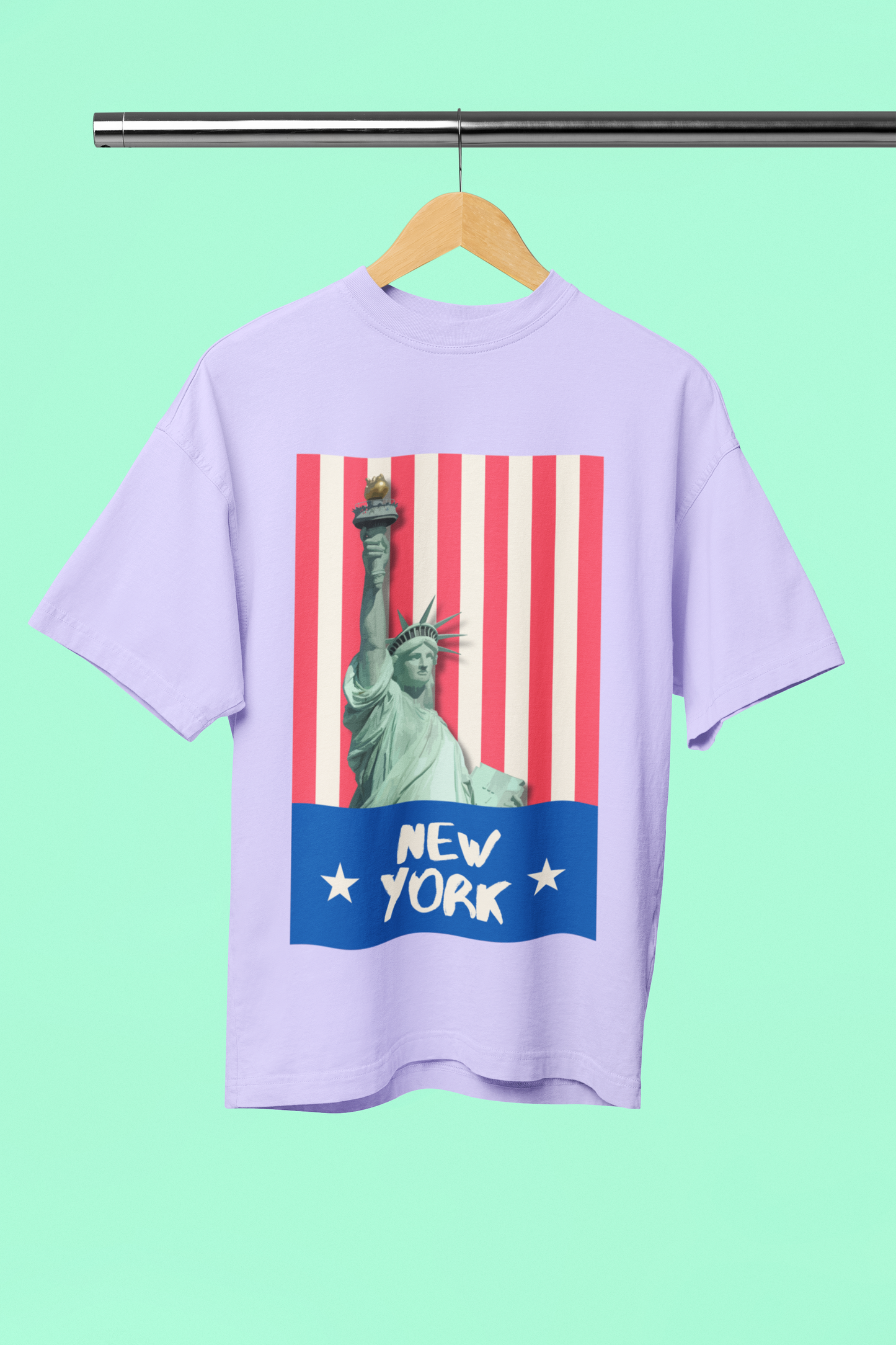 NEW YORK standard oversized UNISEX premium pure cotton T-shirt