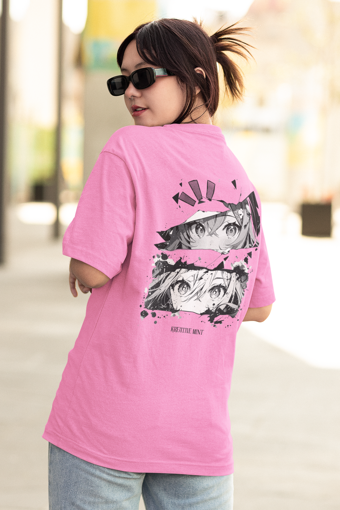 ANIME classic oversized UNISEX premium pure cotton T-shirt