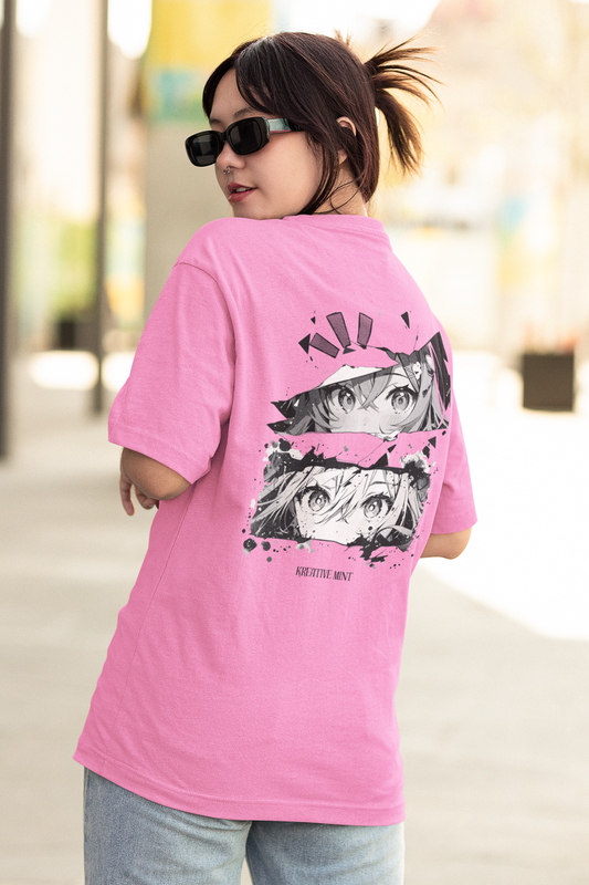 ANIME classic oversized UNISEX premium pure cotton T-shirt