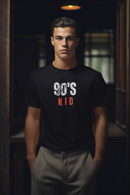 90's KID premium pure cotton T-shirt for men