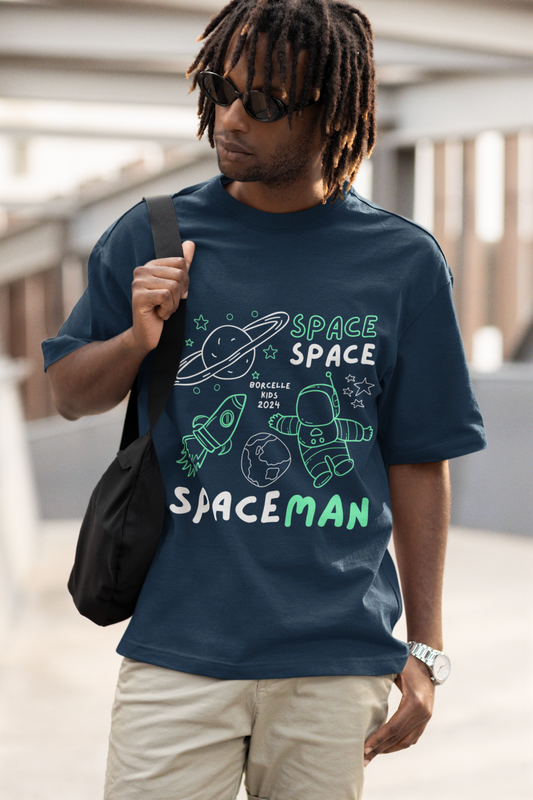 SPACEMAN standard oversized UNISEX premium pure cotton T-shirt