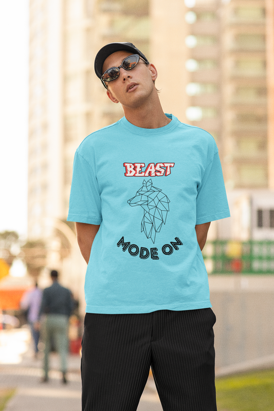 BEAST MODE classic oversized UNISEX premium pure cotton T-shirt
