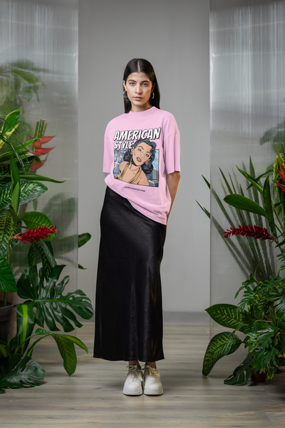 Women's American Style Standard Oversized T-shirt