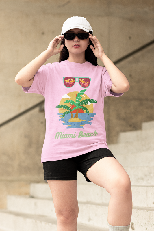 MIAMI standard oversized UNISEX premium pure cotton T-shirt