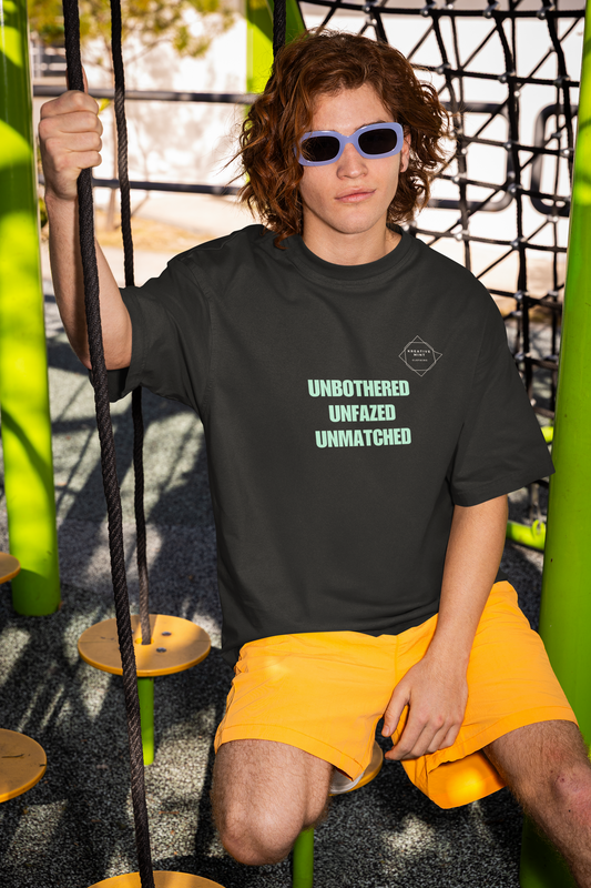 UNBOTHERED standard oversized UNISEX premium pure cotton T-shirt