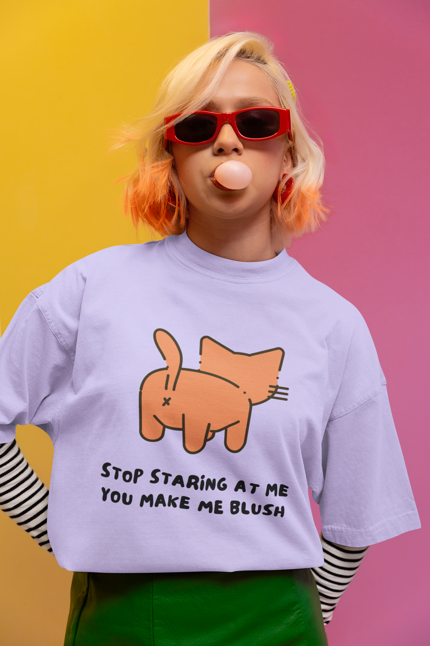 Women's Blush Standard Oversized T-shirt