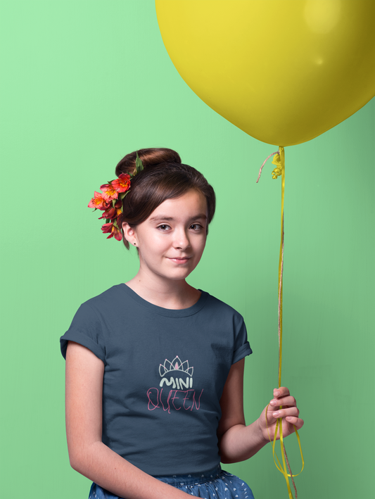 MINI QUEEN premium pure cotton girl T-shirt