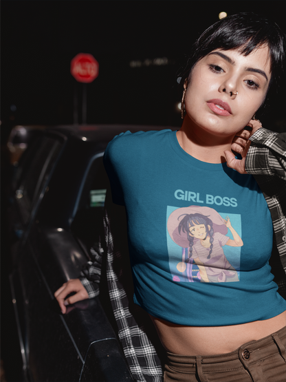 Women's Girl Boss Crop Top