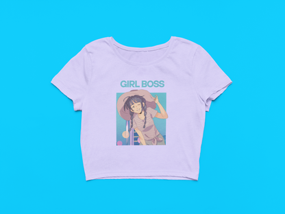 Women's Girl Boss Crop Top