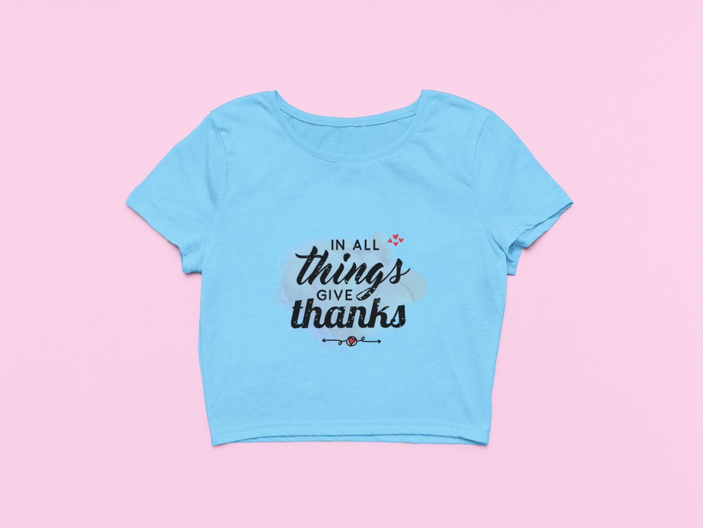 Women's Give Thanks Crop Top