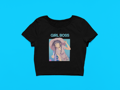 Women's Girl Boss Crop Top