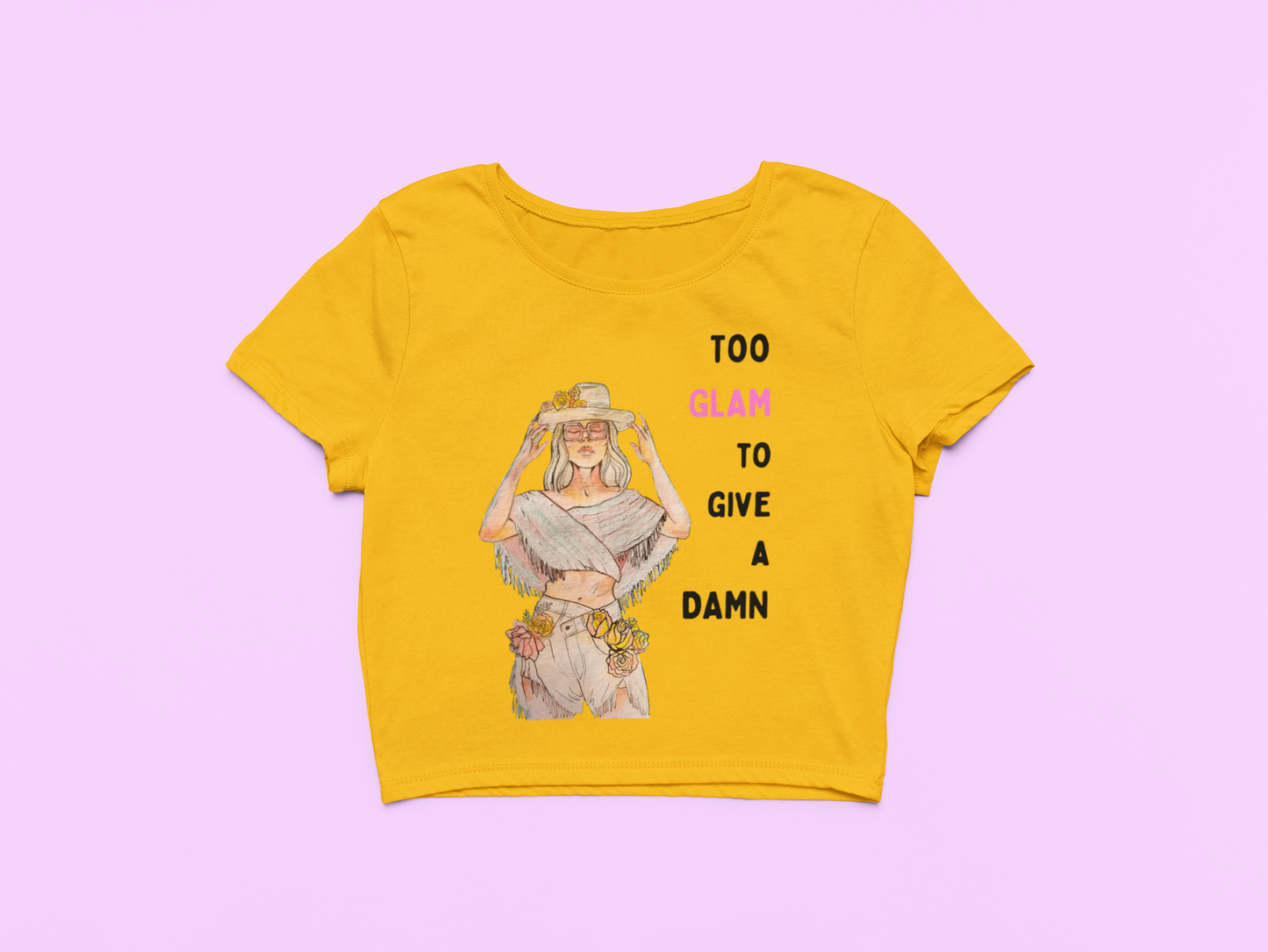 Women's Give A Damn Crop Top