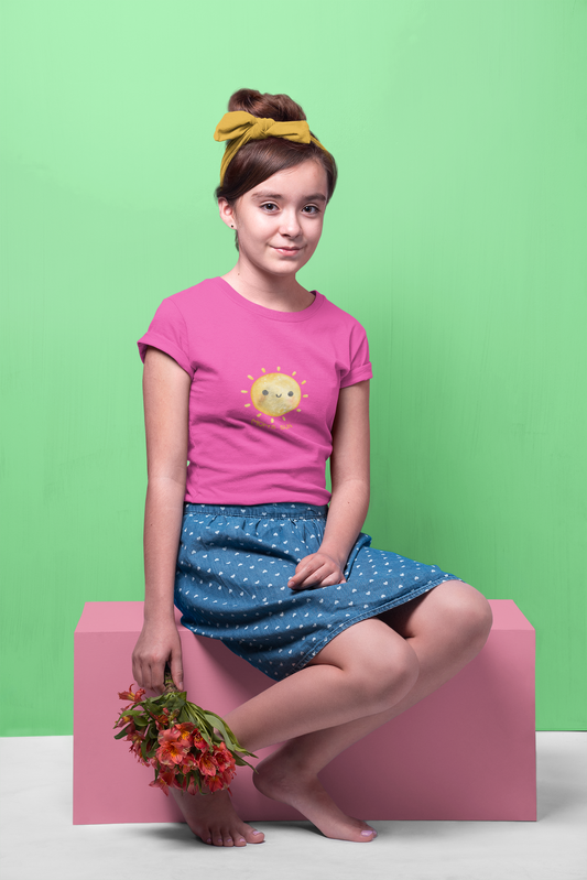 MOM'S SUN premium pure cotton girl T-shirt