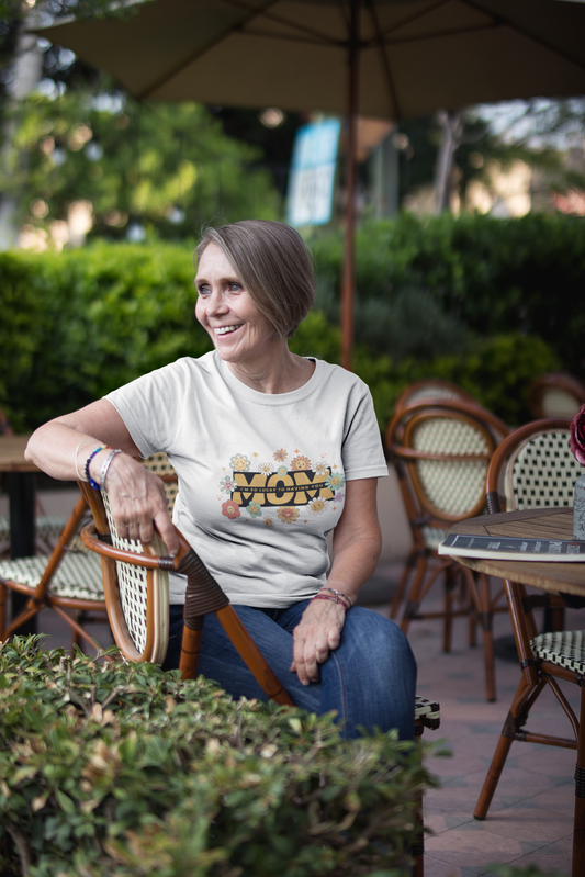 LUCKY MOM standard oversized premium pure cotton WOMEN T-shirt