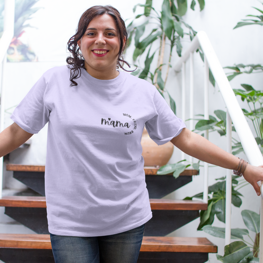 MOM FRIEND BRUH standard oversized premium pure cotton WOMEN T-shirt