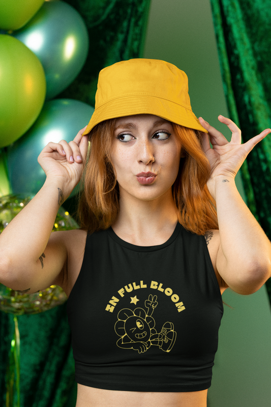 IN FULL BLOOM premium pure cotton crop tank top