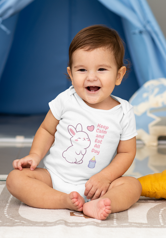 KEEP CALM premium pure cotton UNISEX romper