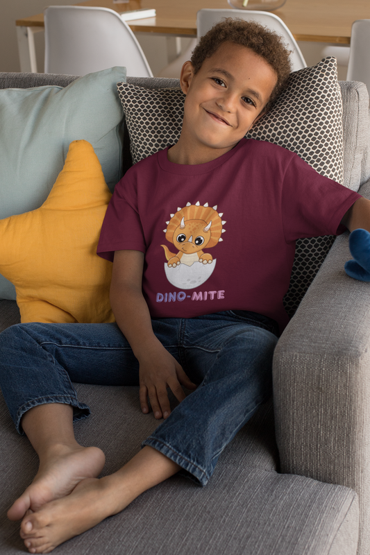 DINO-MITE premium pure cotton boy T-shirt