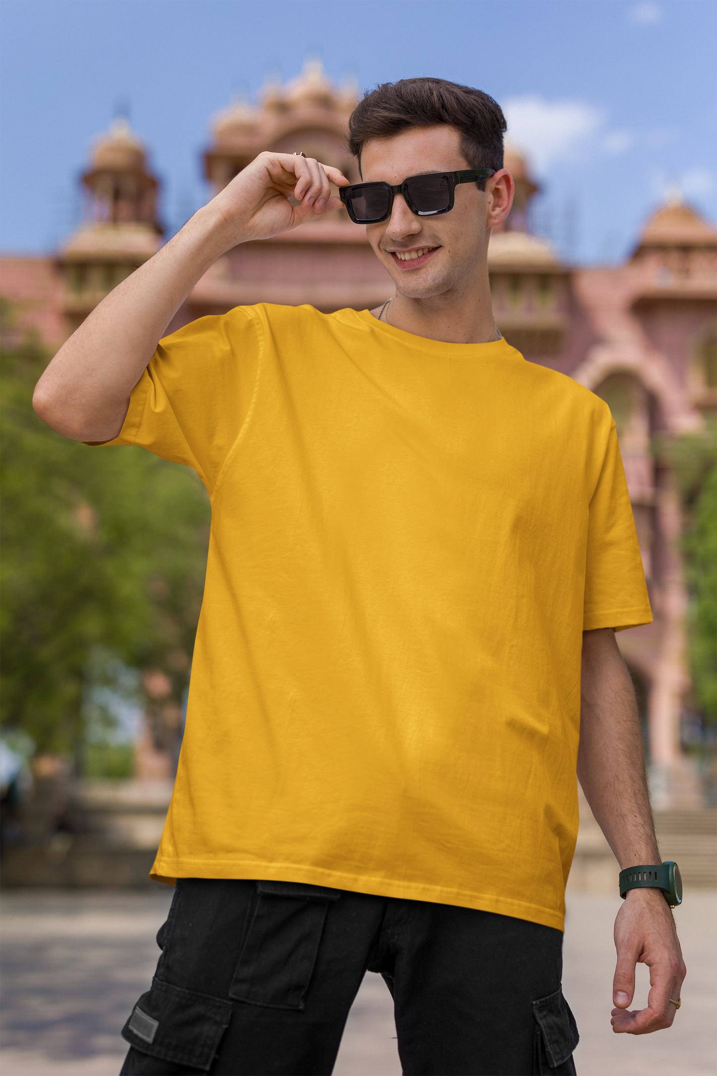 Men's Solid Classic Oversized T-shirt