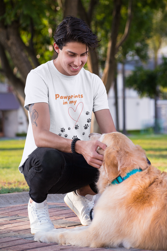 PAWPRINTS premium pure cotton T-shirt for men