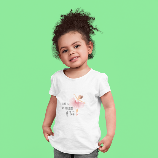 TUTU premium pure cotton girl T-shirt