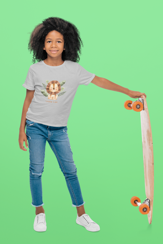 LITTLE LION premium pure cotton girl T-shirt