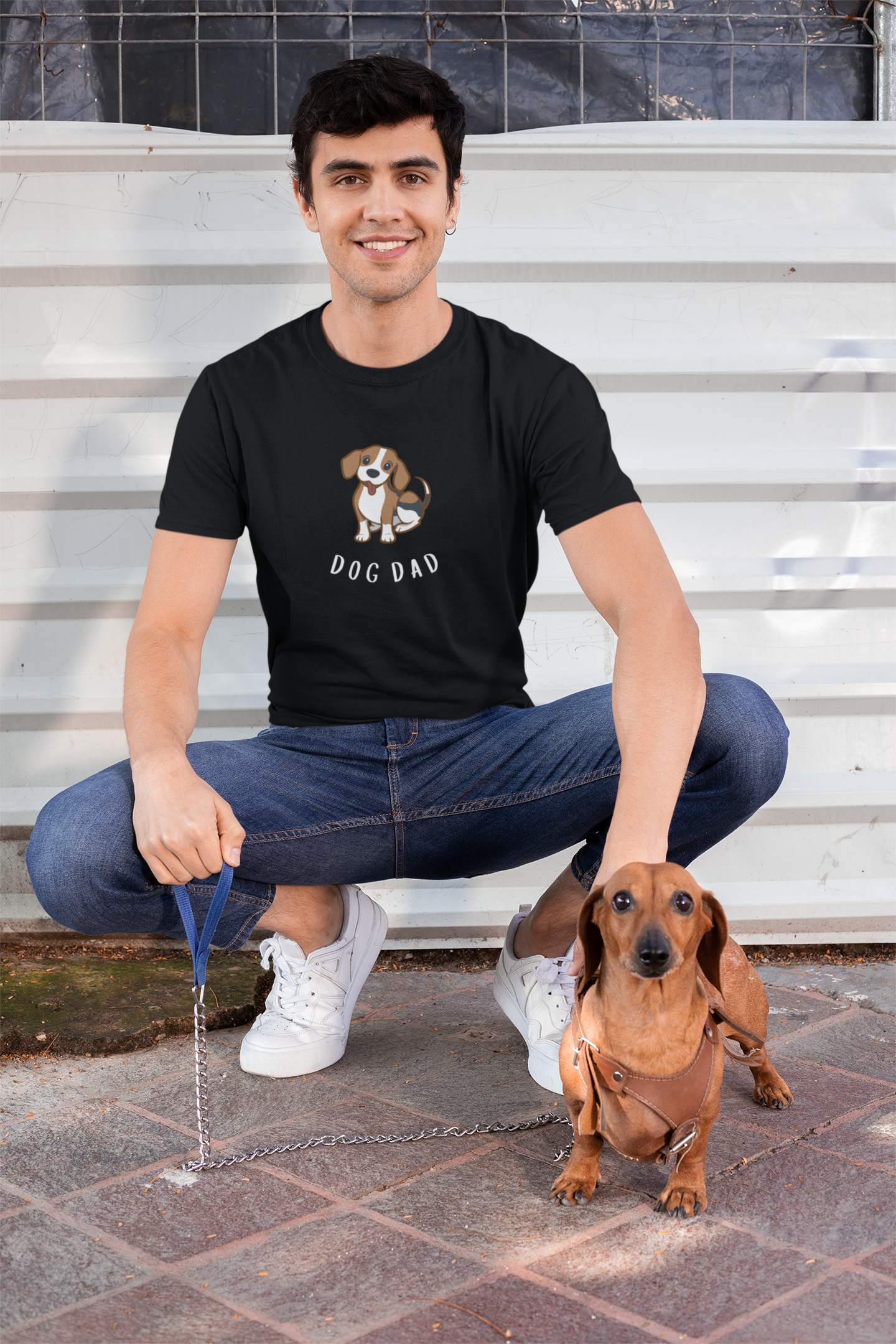 DOG DAD premium pure cotton T-shirt for men