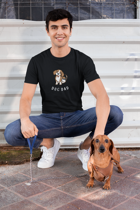 DOG DAD premium pure cotton T-shirt for men