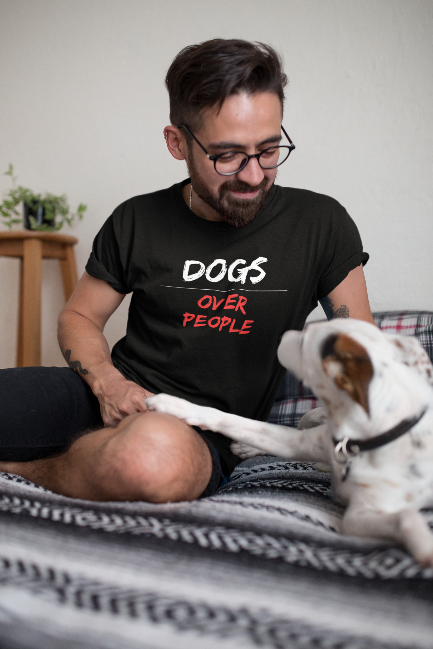 Dog Lover premium pure cotton T-shirt for men