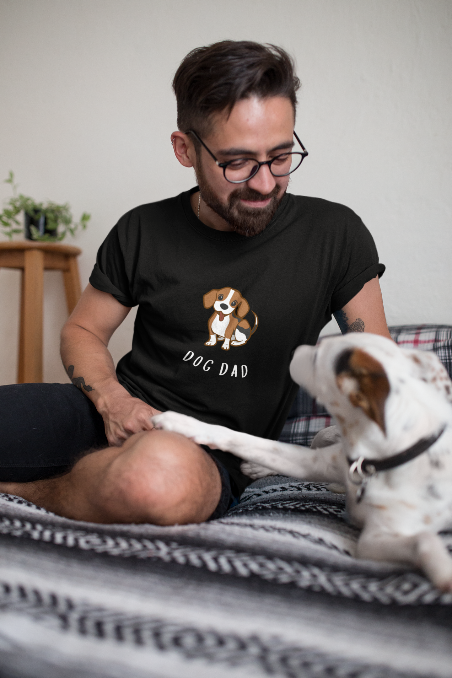 DOG DAD premium pure cotton T-shirt for men