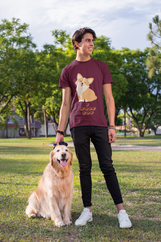 I WOOF YOU premium pure cotton T-shirt for men