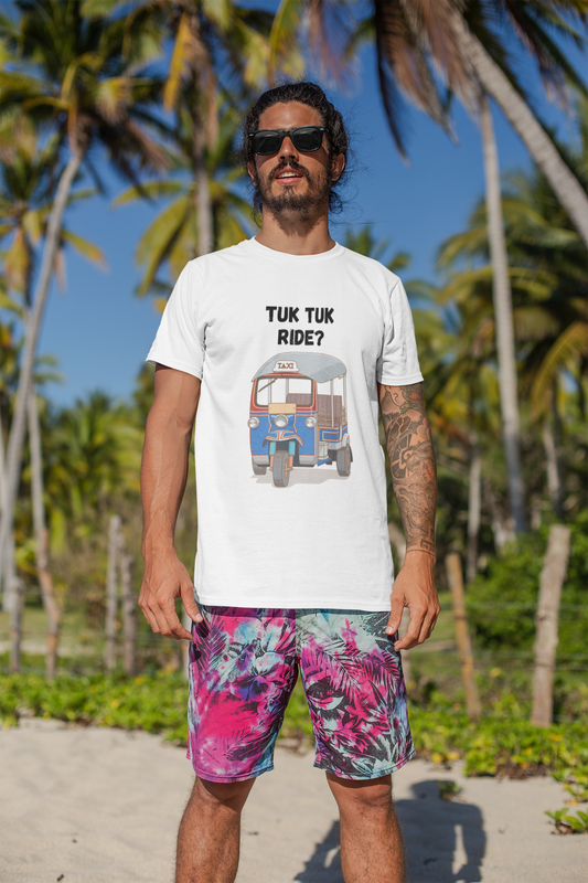 TUK TUK RIDE premium UNISEX SUPIMA T-shirt