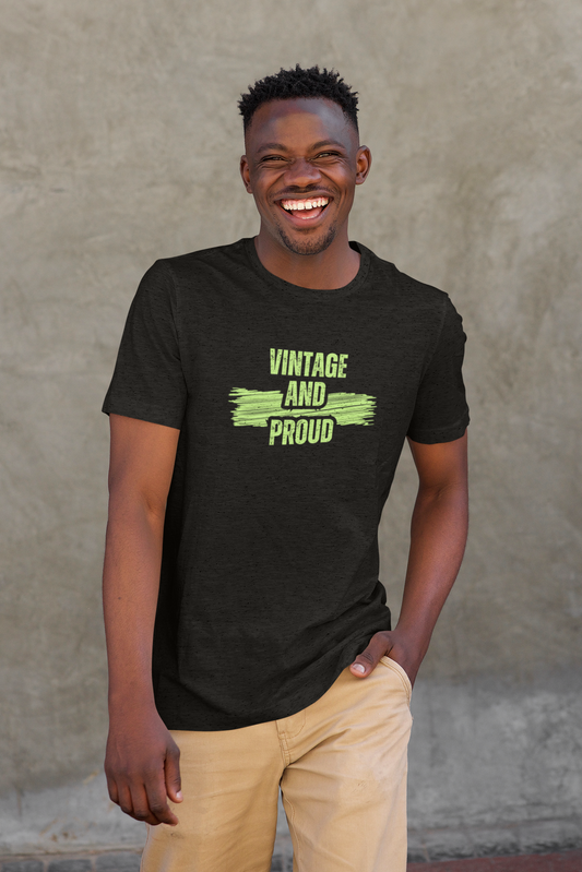 PROUD VINTAGE premium pure cotton T-shirt for men