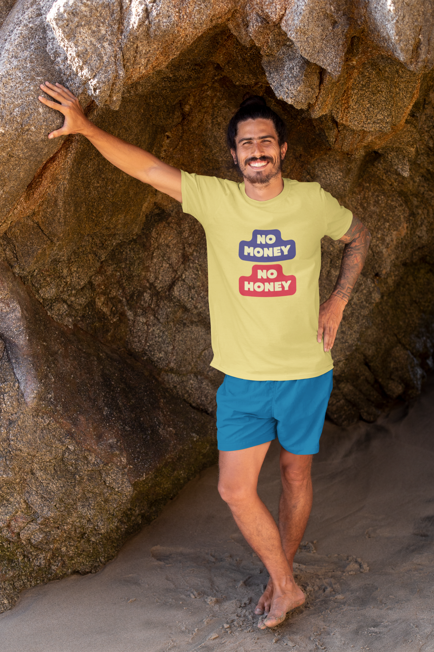 NO MONEY NO HONEY premium UNISEX SUPIMA T-shirt