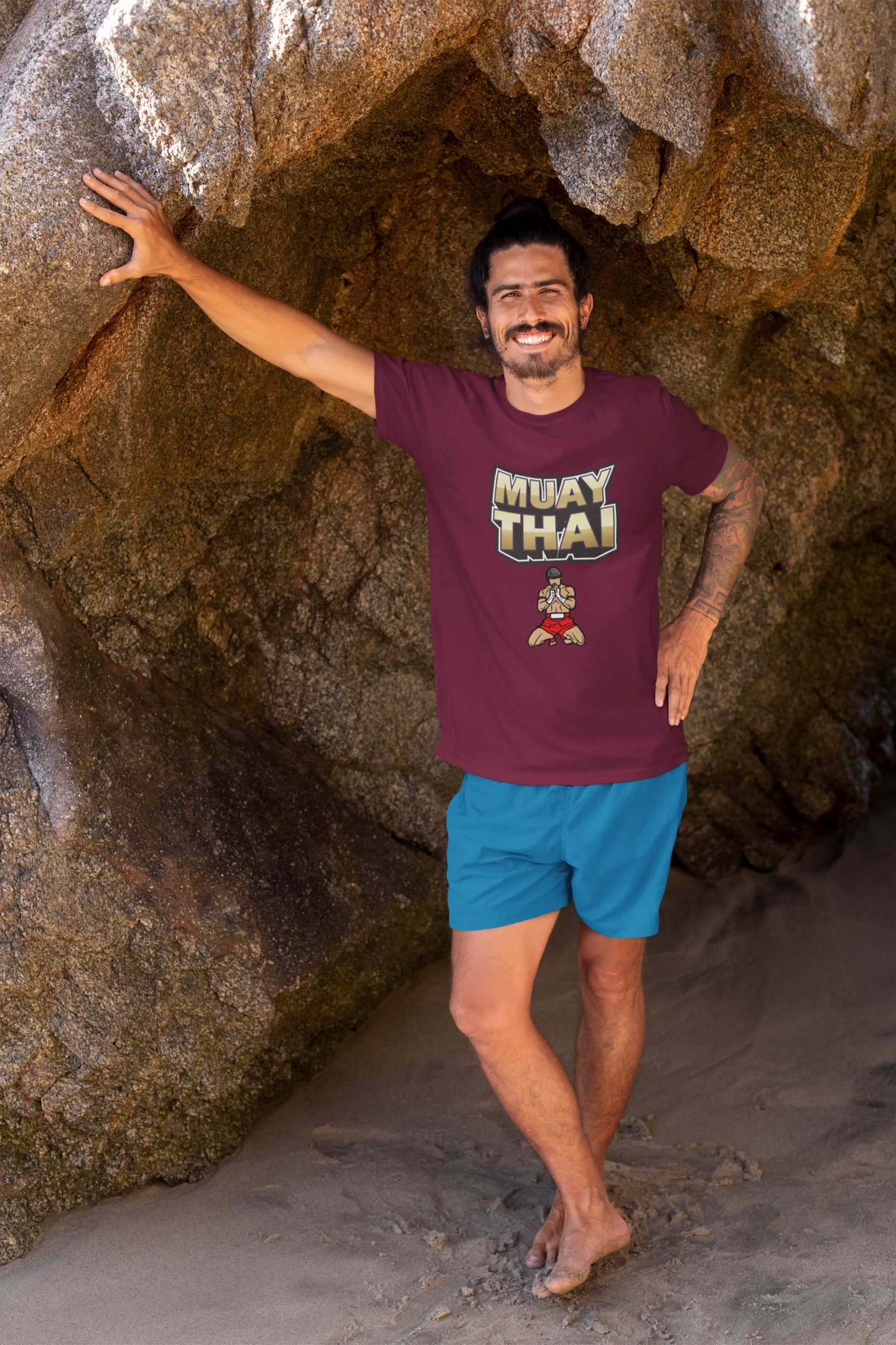 MUAY THAI premium UNISEX SUPIMA T-shirt