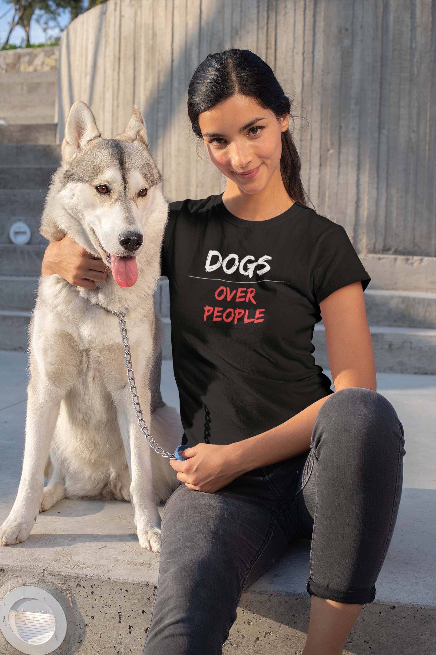 Dog Lover premium pure cotton T-shirt for women
