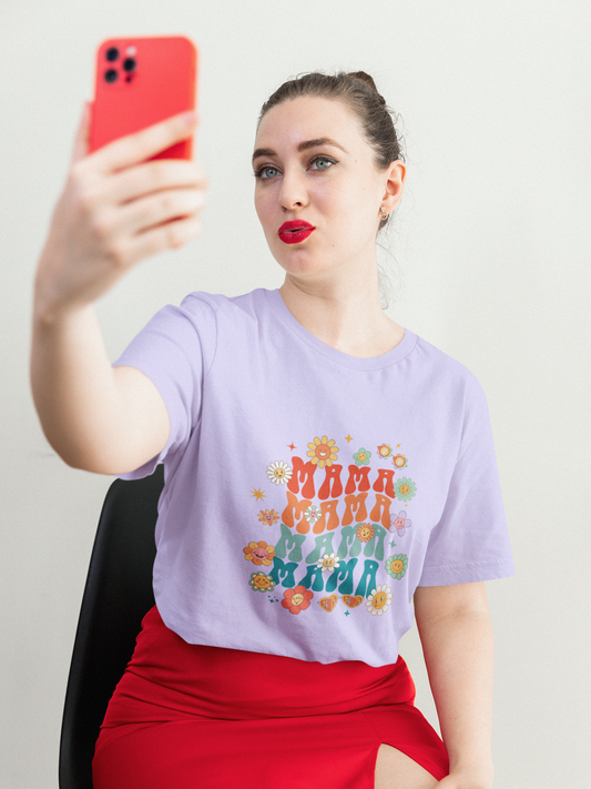 MAMA standard oversized premium pure cotton WOMEN T-shirt