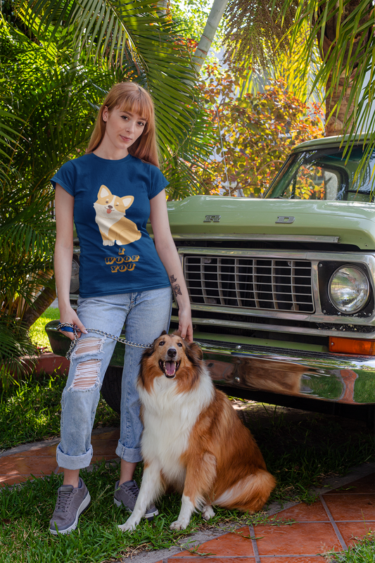I WOOF YOU premium pure cotton T-shirt for women