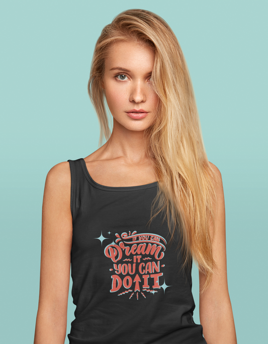 DREAM IT premium pure cotton crop tank top