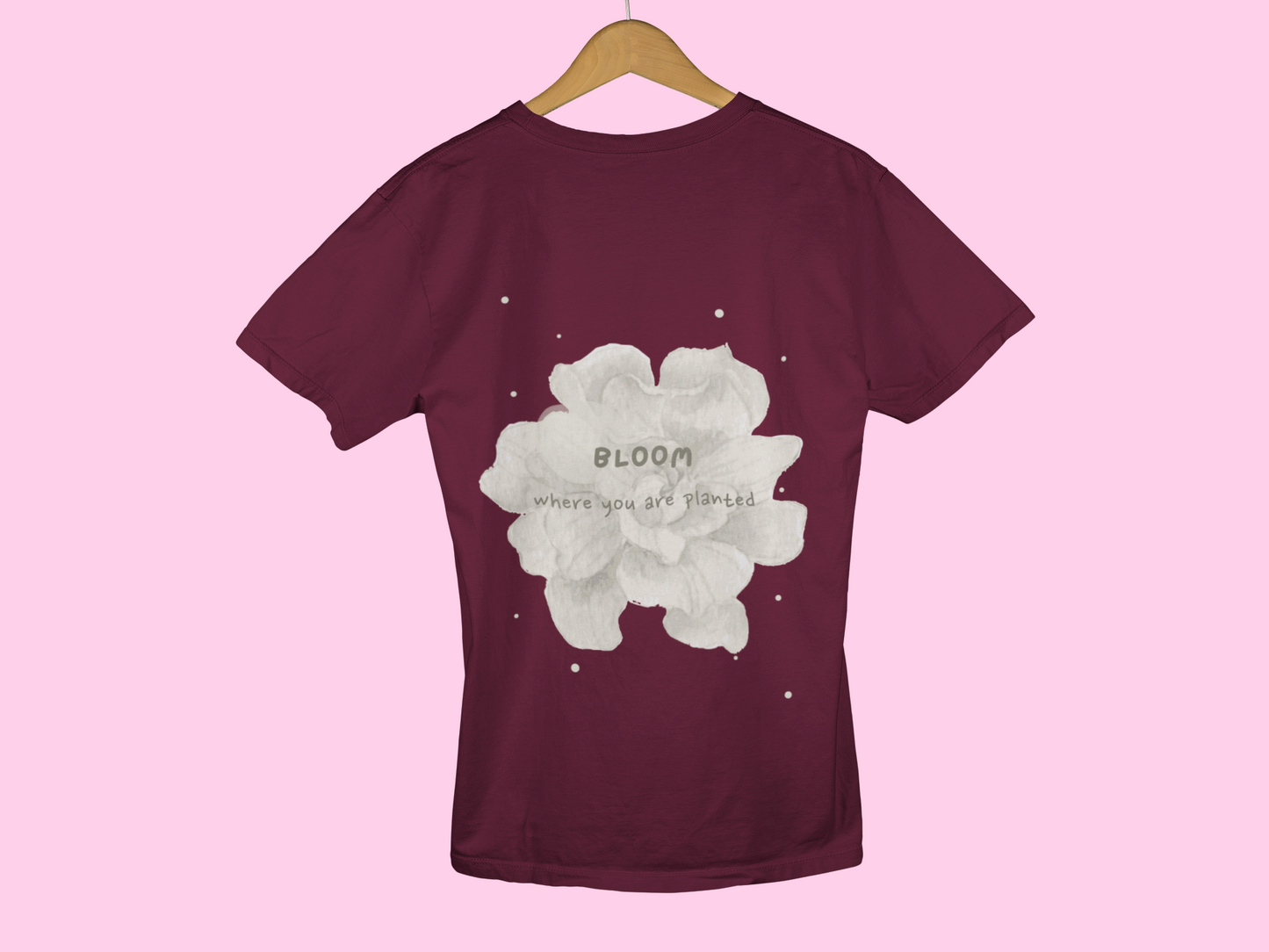 BLOOM PLANTED premium pure cotton T-shirt for women