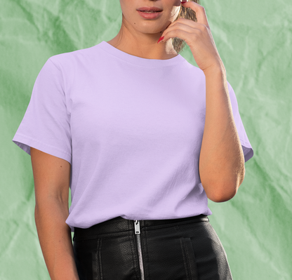 Women’s Solid Stretchable Boyfriend T-shirt