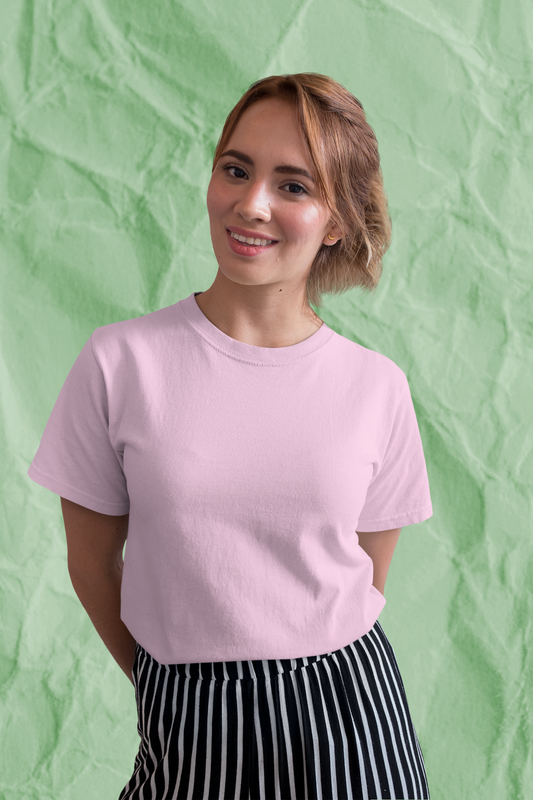 Women’s Solid Stretchable Boyfriend T-shirt