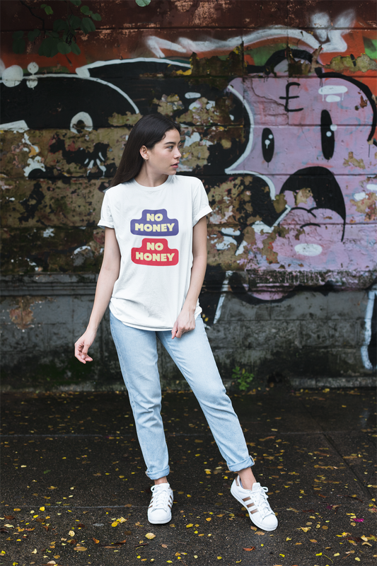NO MONEY NO HONEY premium UNISEX SUPIMA T-shirt