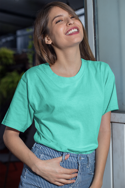 Women's Solid Classic Oversized T-shirt